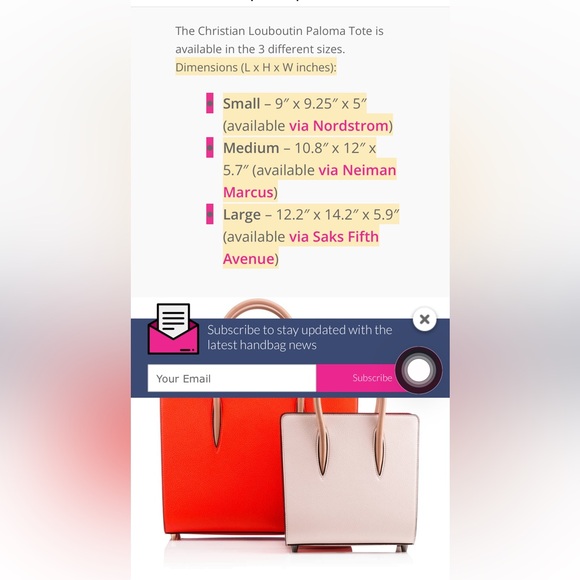 Christian Louboutin Paloma Lg. Calf leather. Leopard guitar strap. Top Tier! - Picture 9 of 11